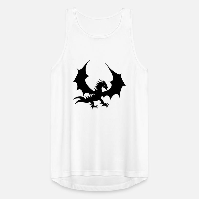 Cool Black Dragon Men's Breathable Tank Top