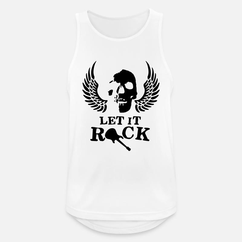 rock__roll_wing_skull_112013_c_1c - Men's Breathable Tank Top - white