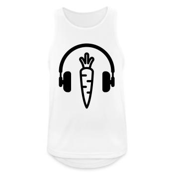 Vegetarier / Vegetarismus / Vegan / Vegetarierin - Männer Tank Top atmungsaktiv - Weiß - Vorne - Nick (188cm)