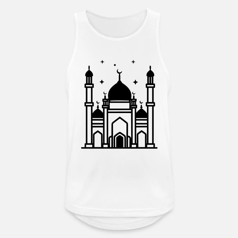 Moschee - Männer Tank Top atmungsaktiv - Weiß