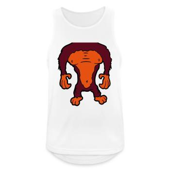 Lustiger Gorilla Körper Ohne Kopf Halloween Kostüm - Männer Tank Top atmungsaktiv - Weiß - Vorne - Nick (188cm)