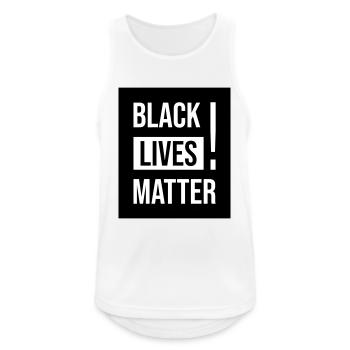 Black Lives Matter ! - Débardeur respirant Homme - blanc - Devant - Nick (188cm)