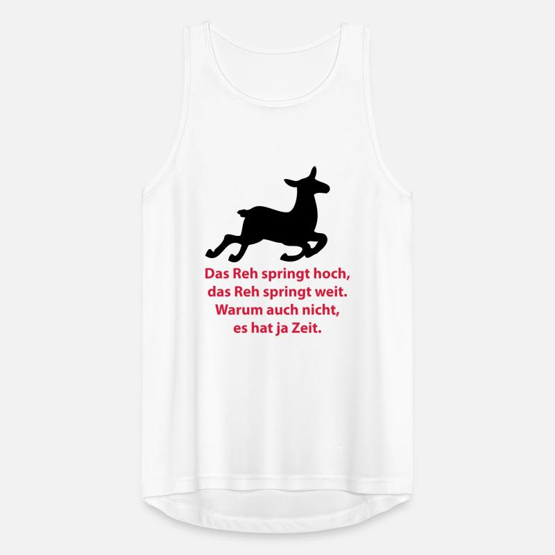 Das Reh springt hoch, das Reh springt weit Männer Tank Top atmungsaktiv