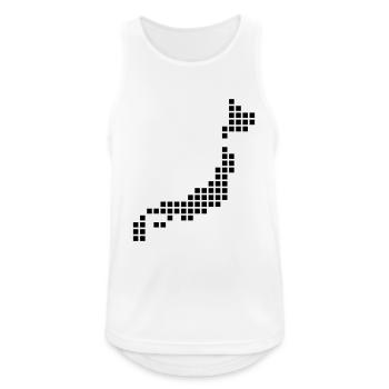 Japan - Männer Tank Top atmungsaktiv - Weiß - Vorne - Nick (188cm)