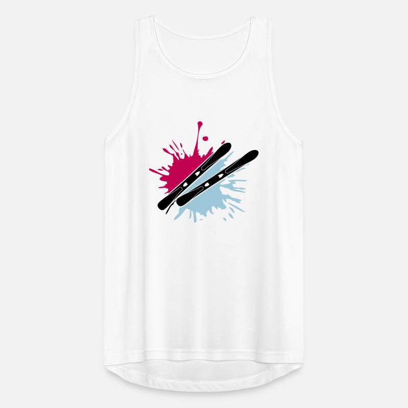 bunt klecks ski spritzer farbe graffiti 2 bretter Débardeur respirant Homme