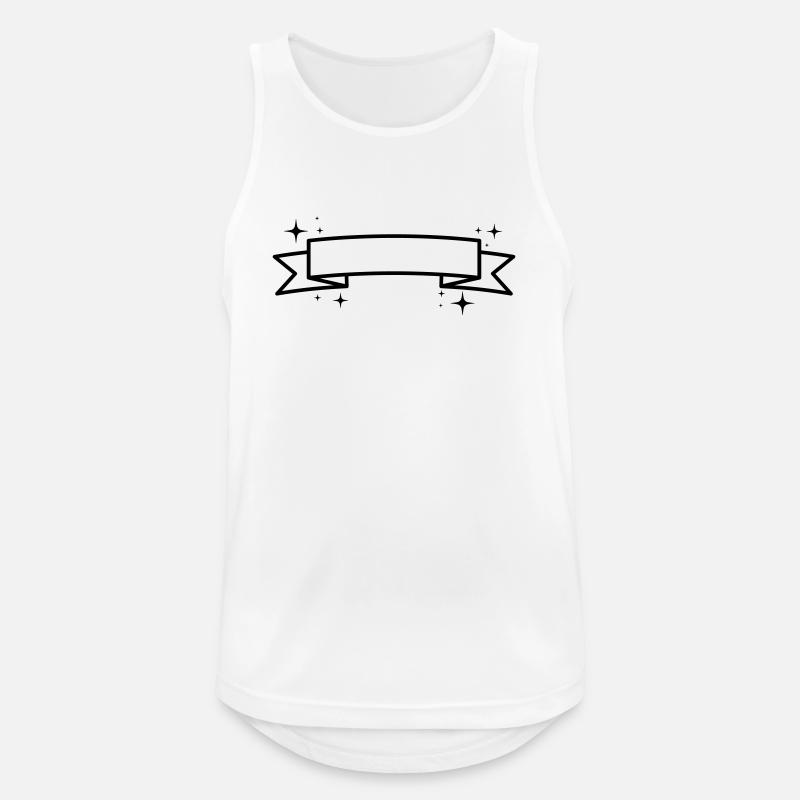 Banner - Insert Text - Men's Breathable Tank Top - white