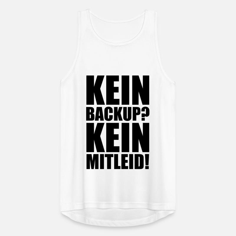 Kein Backup? Kein Mitleid! Programmierer Spruch Männer Tank Top atmungsaktiv