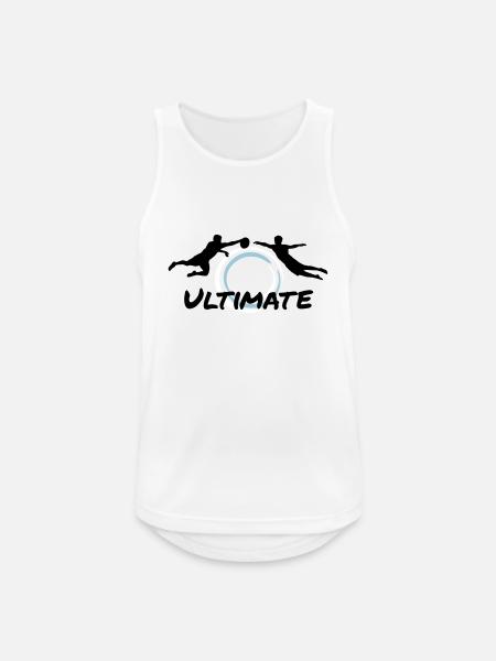 Ultimate Frisbee - Men - Männer Tank Top atmungsaktiv - Weiß