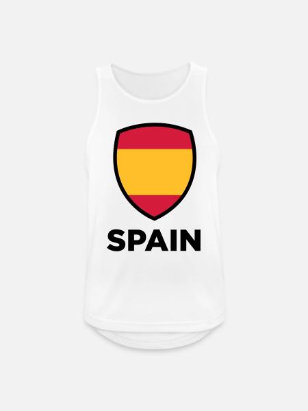 National Flag of Spain - Men's Breathable Tank Top - white