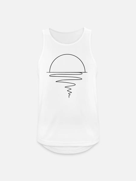 Sunset - Men's Breathable Tank Top - white