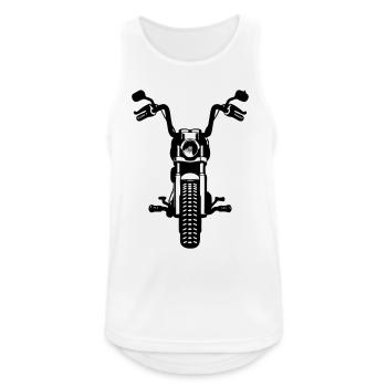 Motorsport chopper engine - Men's Breathable Tank Top - white - Front - Nick (188cm)