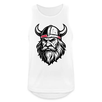 Casque Viking Odin - Débardeur respirant Homme - blanc - Devant - Nick (188cm)
