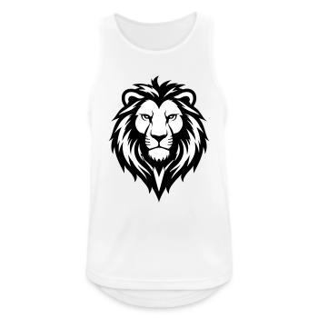 Tschetschenien-León - Männer Tank Top atmungsaktiv - Weiß - Vorne - Nick (188cm)