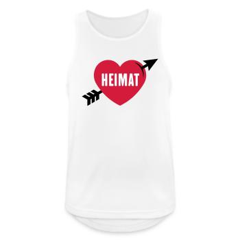 Heimatliebe (Heimat, Heimatland, Heimatstadt / 3C) - Männer Tank Top atmungsaktiv - Weiß - Vorne - Nick (188cm)
