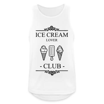 Club des amateurs de glaces - Débardeur respirant Homme - blanc - Devant - Nick (188cm)