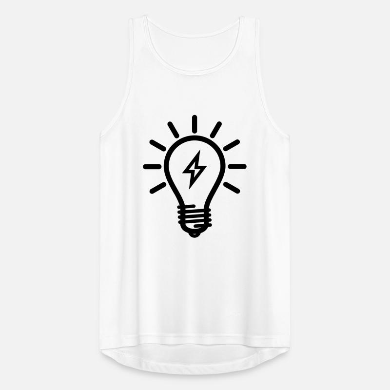 Glübirne with lightning Men's Breathable Tank Top