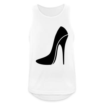 Stiletto sexy / talon haut - deux - Débardeur respirant Homme - blanc - Devant - Nick (188cm)