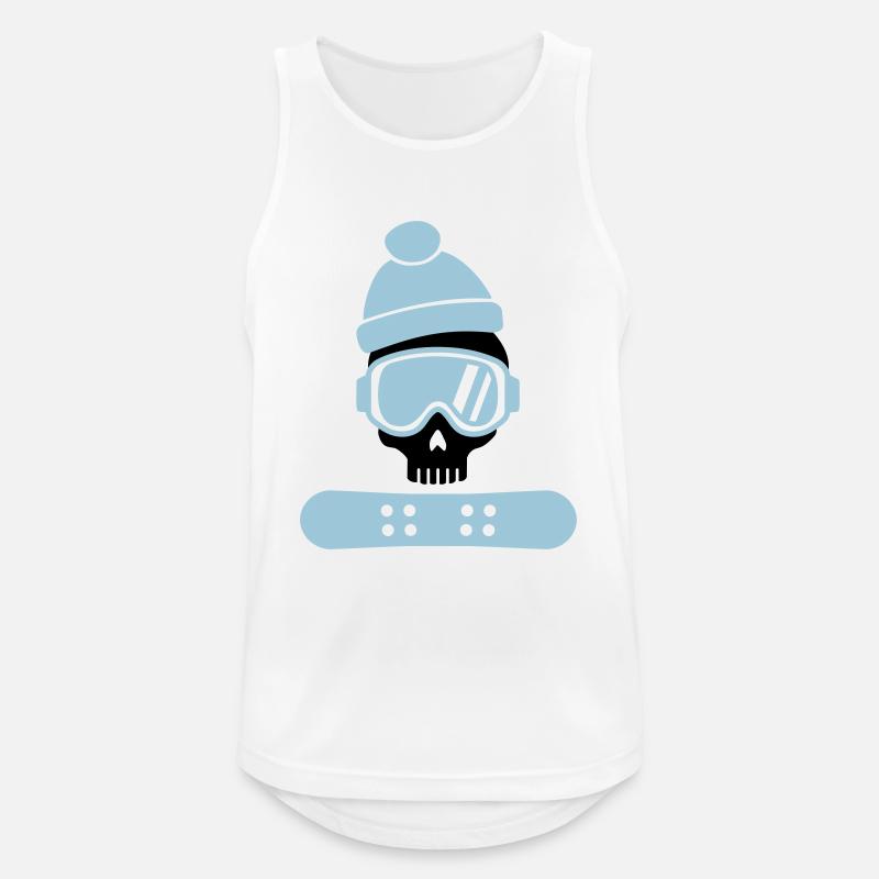 Snowboard - Männer Tank Top atmungsaktiv - Weiß