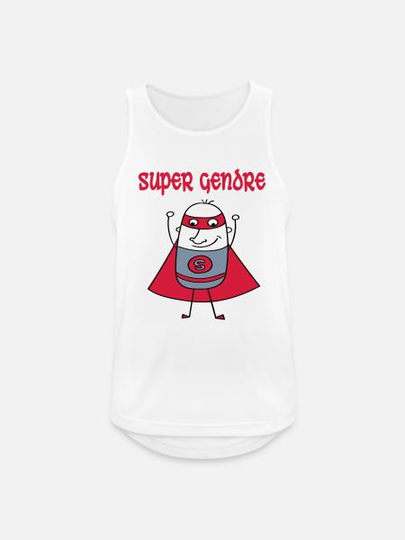 Super gendre - Débardeur respirant Homme - blanc