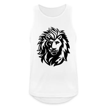lion - Débardeur respirant Homme - blanc - Devant - Nick (188cm)