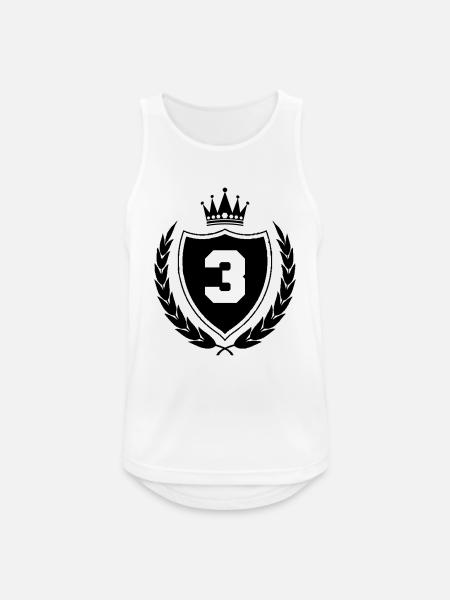 wappen 3 - Männer Tank Top atmungsaktiv - Weiß