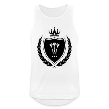 Coat of arms Dart - Men's Breathable Tank Top - white - Front - Nick (188cm)