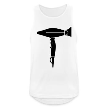 Hair dryer - Men's Breathable Tank Top - white - Front - Nick (188cm)