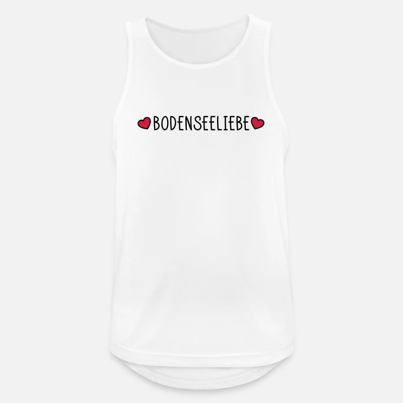 Lake Constance love - Men's Breathable Tank Top - white