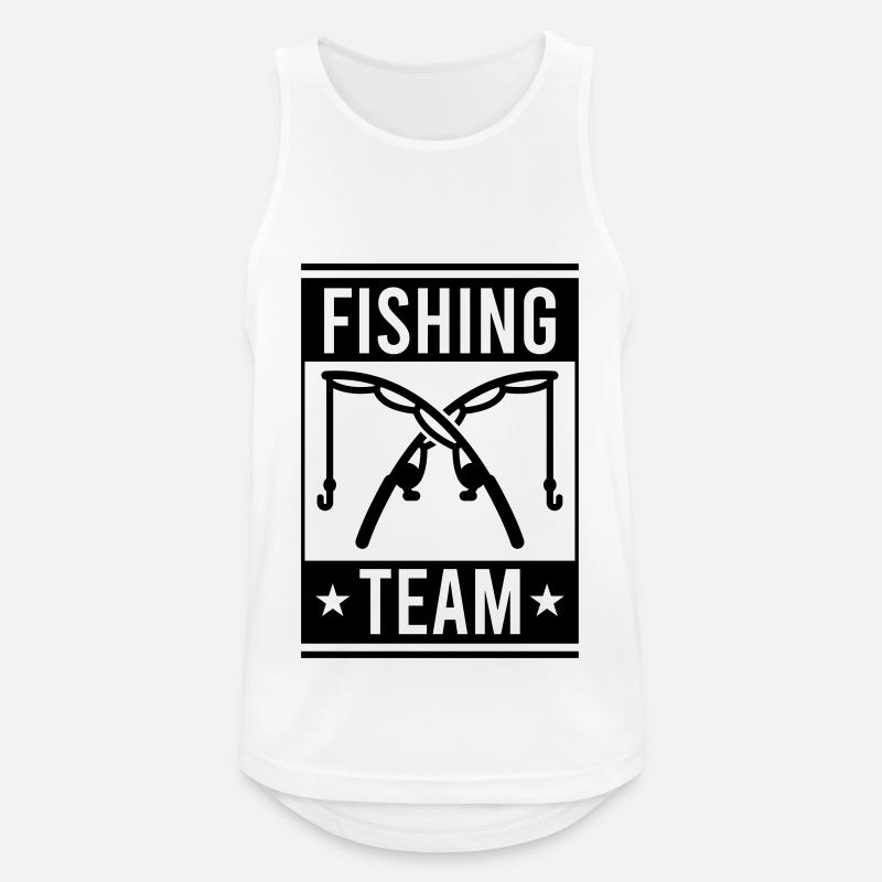 fishing crew - Männer Tank Top atmungsaktiv - Weiß