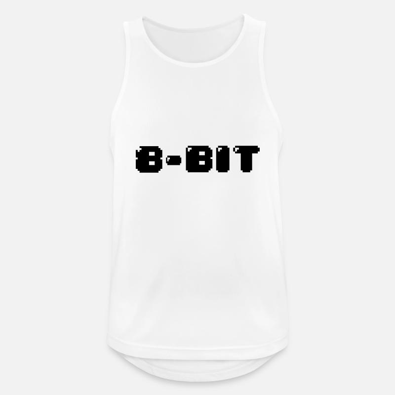 8-Bit - Männer Tank Top atmungsaktiv - Weiß