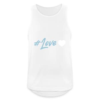 Love Heart - Men's Breathable Tank Top - white - Front - Nick (188cm)
