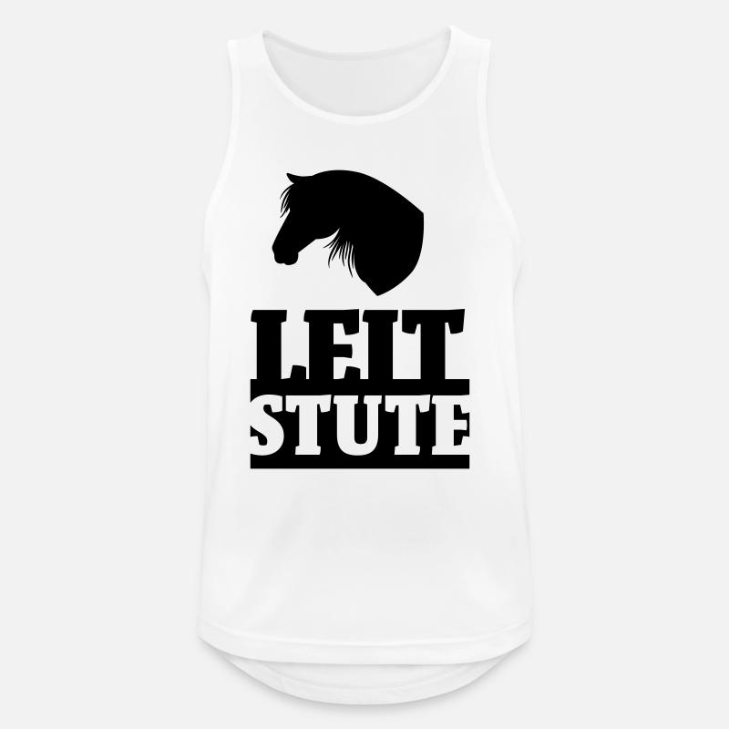 Leitstute - Männer Tank Top atmungsaktiv - Weiß