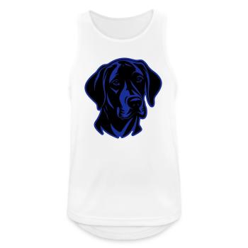 Labrador Dog Head - Men's Breathable Tank Top - white - Front - Nick (188cm)
