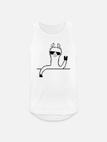 Sunglasses Lama Comic - Men's Breathable Tank Top - white
