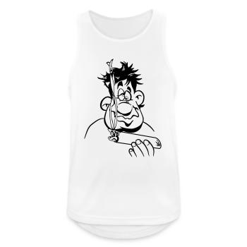 Kiffen joint stoned - Men's Breathable Tank Top - white - Front - Nick (188cm)