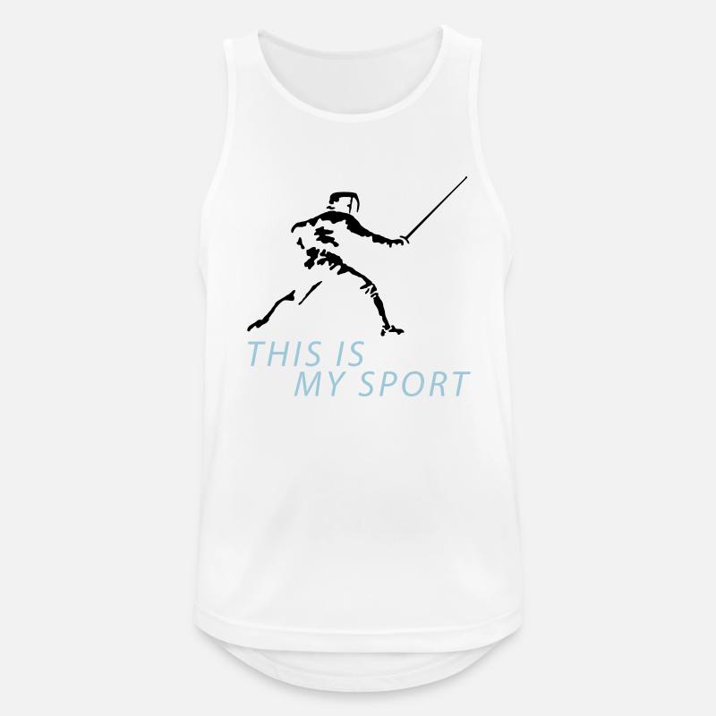 fechten_122012_b_2c - Men's Breathable Tank Top - white