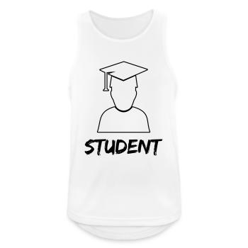 Student Diploma - Men's Breathable Tank Top - white - Front - Nick (188cm)
