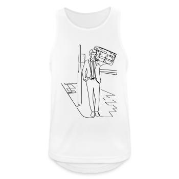 Suitwoofer - Débardeur respirant Homme - blanc - Devant - Nick (188cm)