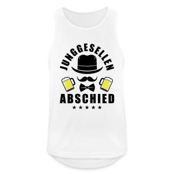 Junggesellen Abschied Lustig - Männer Tank Top atmungsaktiv - Weiß - Vorne - Nick (188cm)
