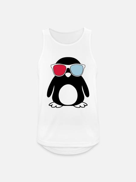 Swaggy Penguin - Men's Breathable Tank Top - white