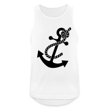 Anchor - Men's Breathable Tank Top - white - Front - Nick (188cm)