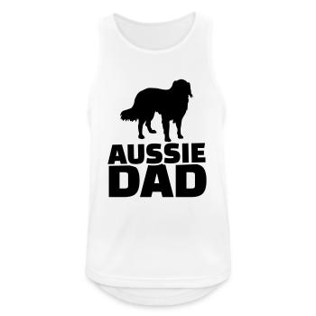 Aussie Dad - Débardeur respirant Homme - blanc - Devant - Nick (188cm)