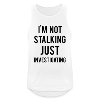 Investigating - Men's Breathable Tank Top - white - Front - Nick (188cm)
