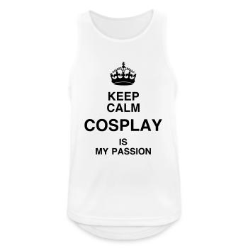 Cosplay / Cosplayer / Manga / Geek - Débardeur respirant Homme - blanc - Devant - Nick (188cm)