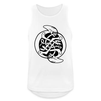 Celtic Xenomorph - Männer Tank Top atmungsaktiv - Weiß - Vorne - Nick (188cm)