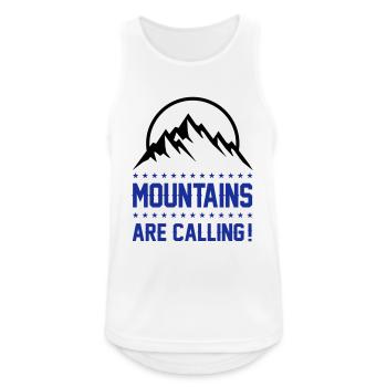 mountains are calling - Men's Breathable Tank Top - white - Front - Nick (188cm)