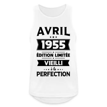 70th Anniversary - April 1955 Perfection - Men's Breathable Tank Top - white - Front - Nick (188cm)