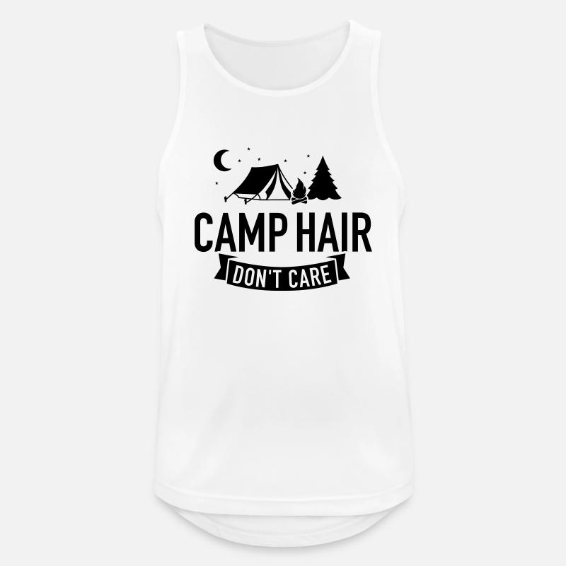 camping - Men's Breathable Tank Top - white