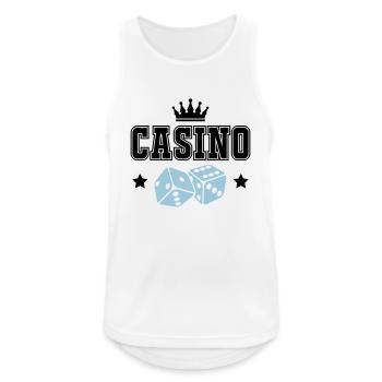 Casino - Men's Breathable Tank Top - white - Front - Nick (188cm)