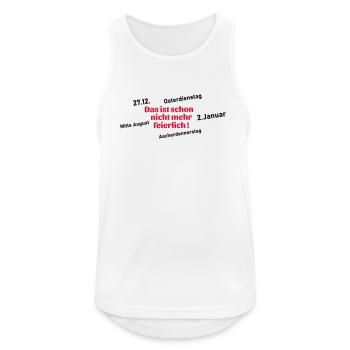 This is no longer solemn - Men's Breathable Tank Top - white - Front - Nick (188cm)